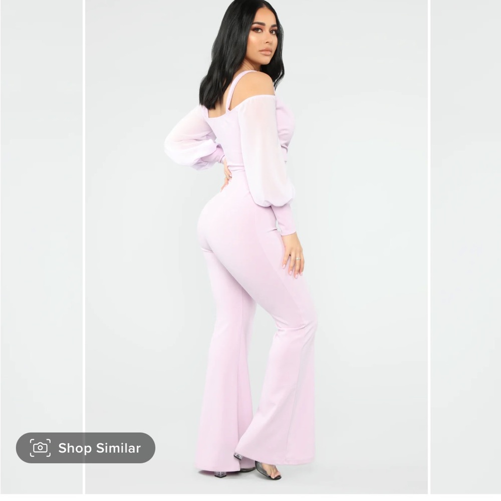 Falling For Your Charm Jumpsuit - Lilac